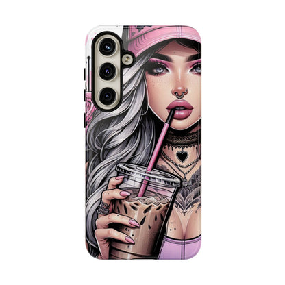 Pink Aesthetic Rebel – Iced Coffee & Inked Beauty Mobile Cover