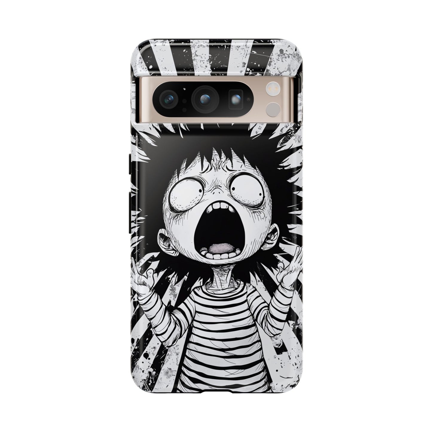 Maximum Panic Mode | Scream Kid Art  Phone Case for iPhone, Samsung & Pixel