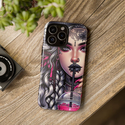 Icy Rebel – Silver Dreads & Edgy Street Chic Mobile Cover