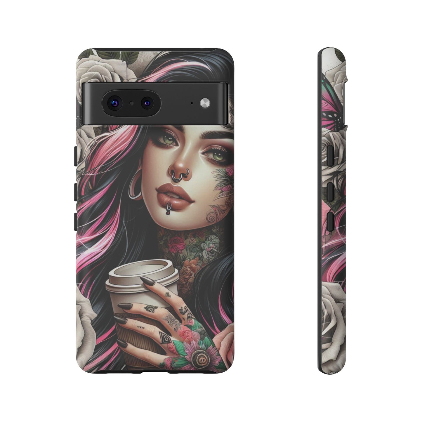 Gothic Rose Coffee Queen Mobile Case