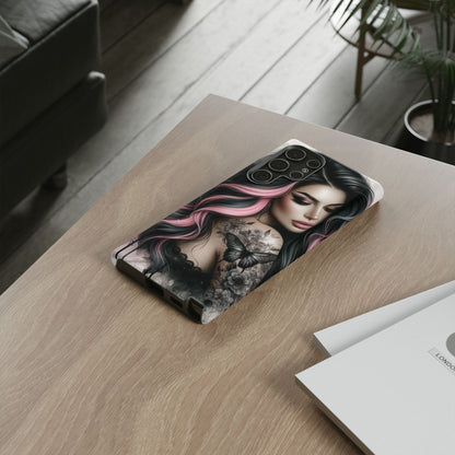 Butterfly Noir – Gothic Beauty & Inked Elegance Mobile Cover