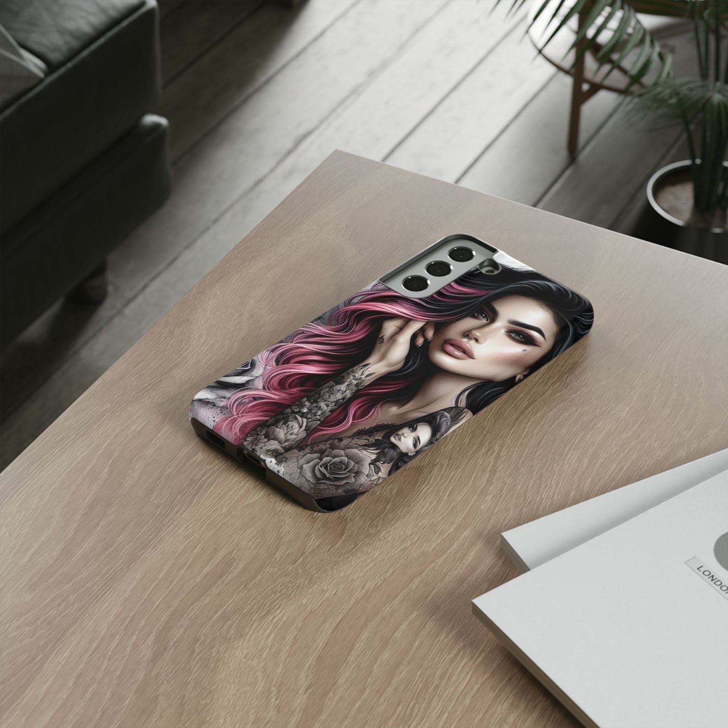 Tattooed Elegance – Gothic Art Mobile Cover