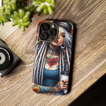 Sunflower Queen – Boho Rebel Tattoo Mobile Cover