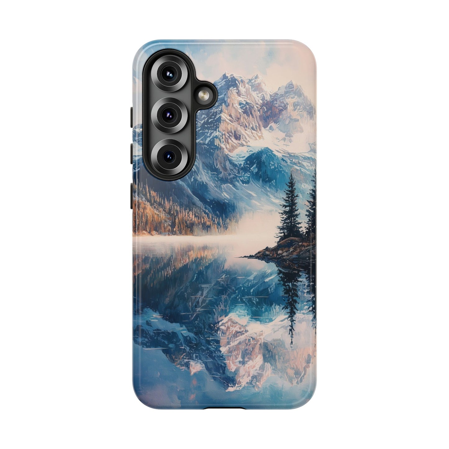 Mountain Lake Reflection Phone Case – Tranquil Nature Vibes for iPhone, Pixel & Samsung