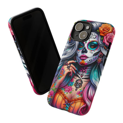 Sugar Skull Goddess – Día de los Muertos Floral Queen Mobile Cover