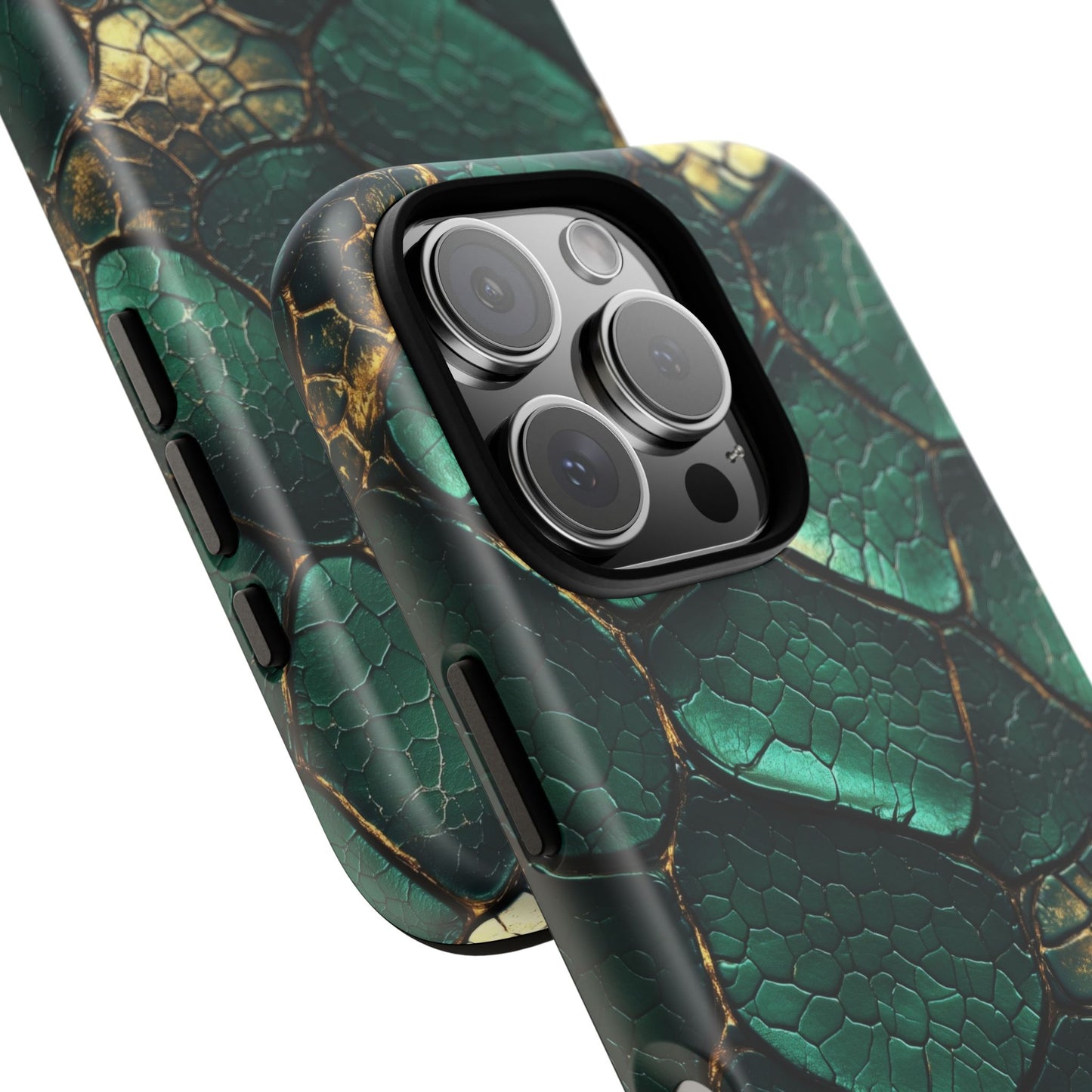 Emerald Serpent Snakeskin Phone Case for iPhone, Samsung & Google Pixel