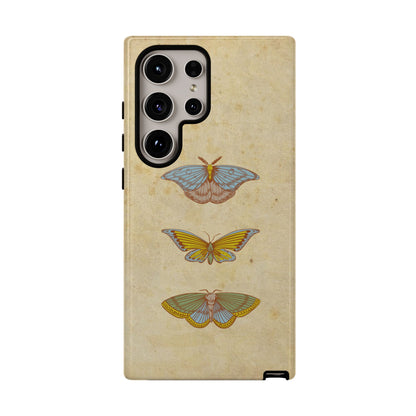 Minimal Vintage Butterfly Phone Case – Aesthetic Beige Background for iPhone, Samsung & Pixel