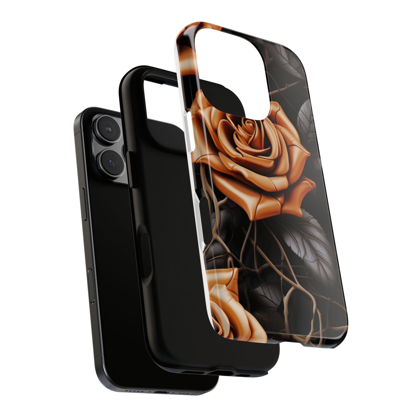 Midnight Gold Rose Mobile Case