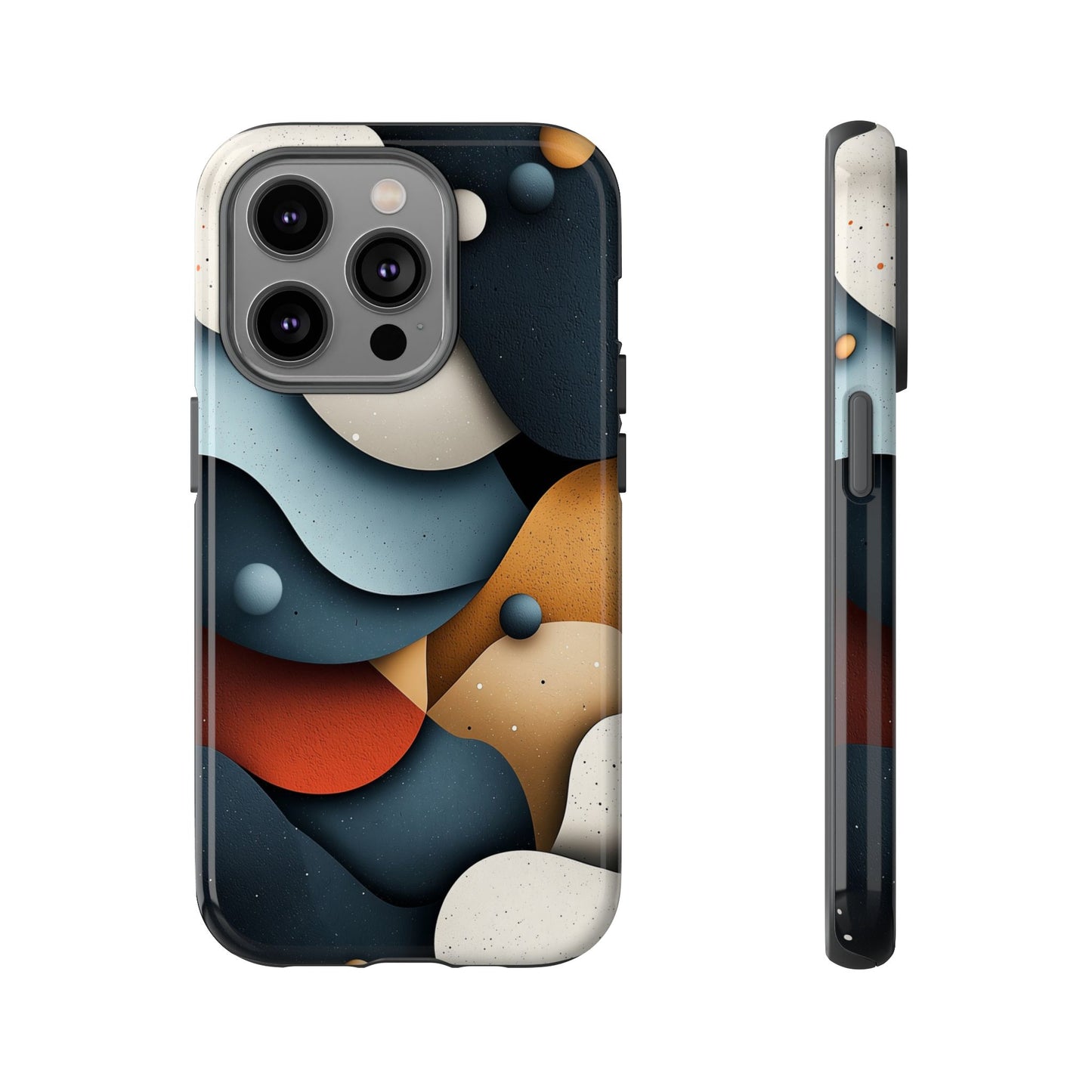 Cosmic Flow – Textured Abstract Phone Case for iPhone, Samsung & Pixel