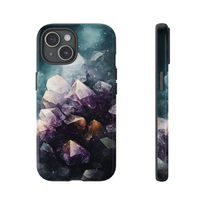 Galactic Amethyst Stones Phone Case for iPhone, Samsung & Google Pixel