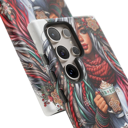 Boho Winter Queen – Cozy Dreads & Holiday Vibes Mobile Cover