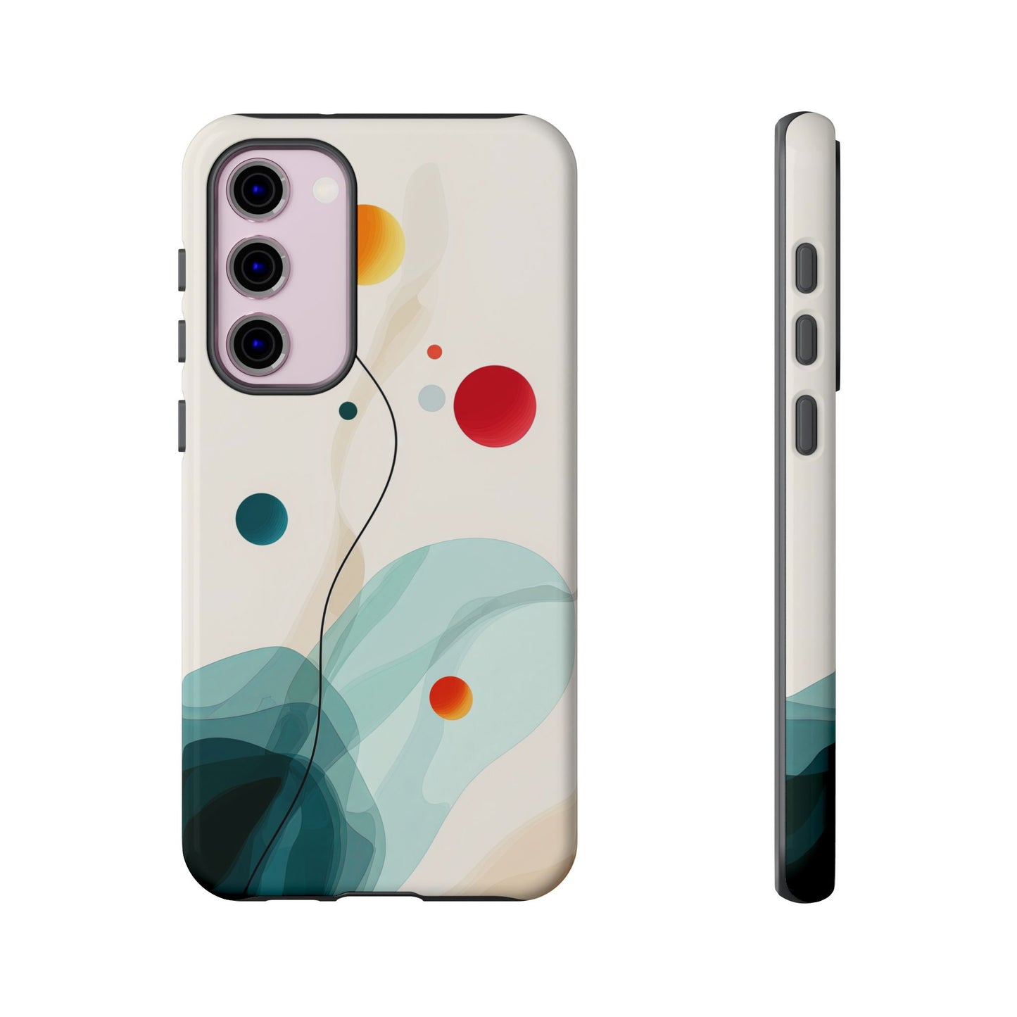 Cosmic Citrus Flow – Abstract Art Phone Case  for iPhone, Samsung & Pixel