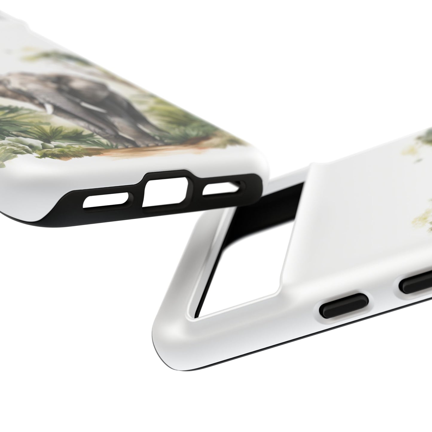 Serene Jungle Elephant Mobile Cover – Watercolor Wildlife Design