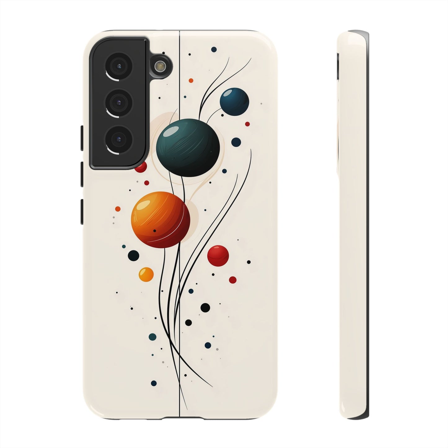 Modern Orbit Abstract Phone Case – Minimal Planet-Inspired Design for iPhone, Samsung & Pixel