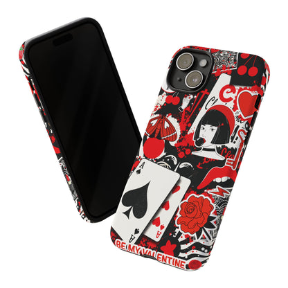 Bold Red & Black Ace Card Phone Case