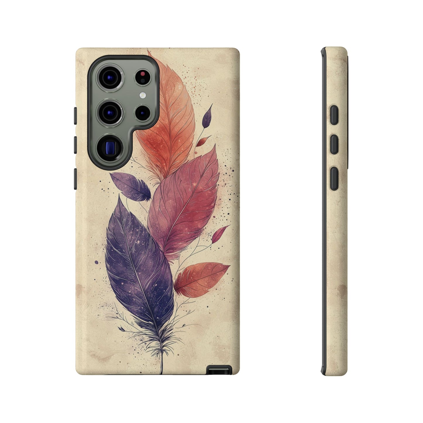 Boho Feather Bloom Phone Case for iPhone, Pixel & Samsung