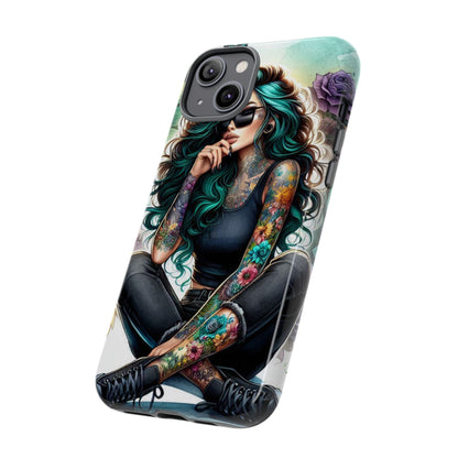 Urban Wildflower – Edgy Tattooed Beauty Mobile Cover