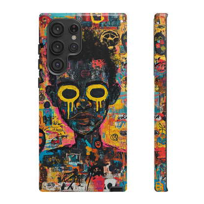 Basquiat Artwork Phone Case – Unique Graffiti Design– iPhone, Samsung & Google Pixel Cover - Artistic Painting Case, Art Lover Gift