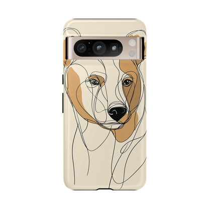 Soul of the Wild: Minimal Bear Portrait Phone Case for iPhone, Samsung & Pixel
