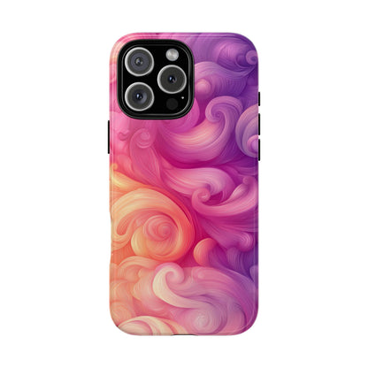 Cotton Candy Swirl Watercolor Phone Case for iPhone, google Pixel & Samsung
