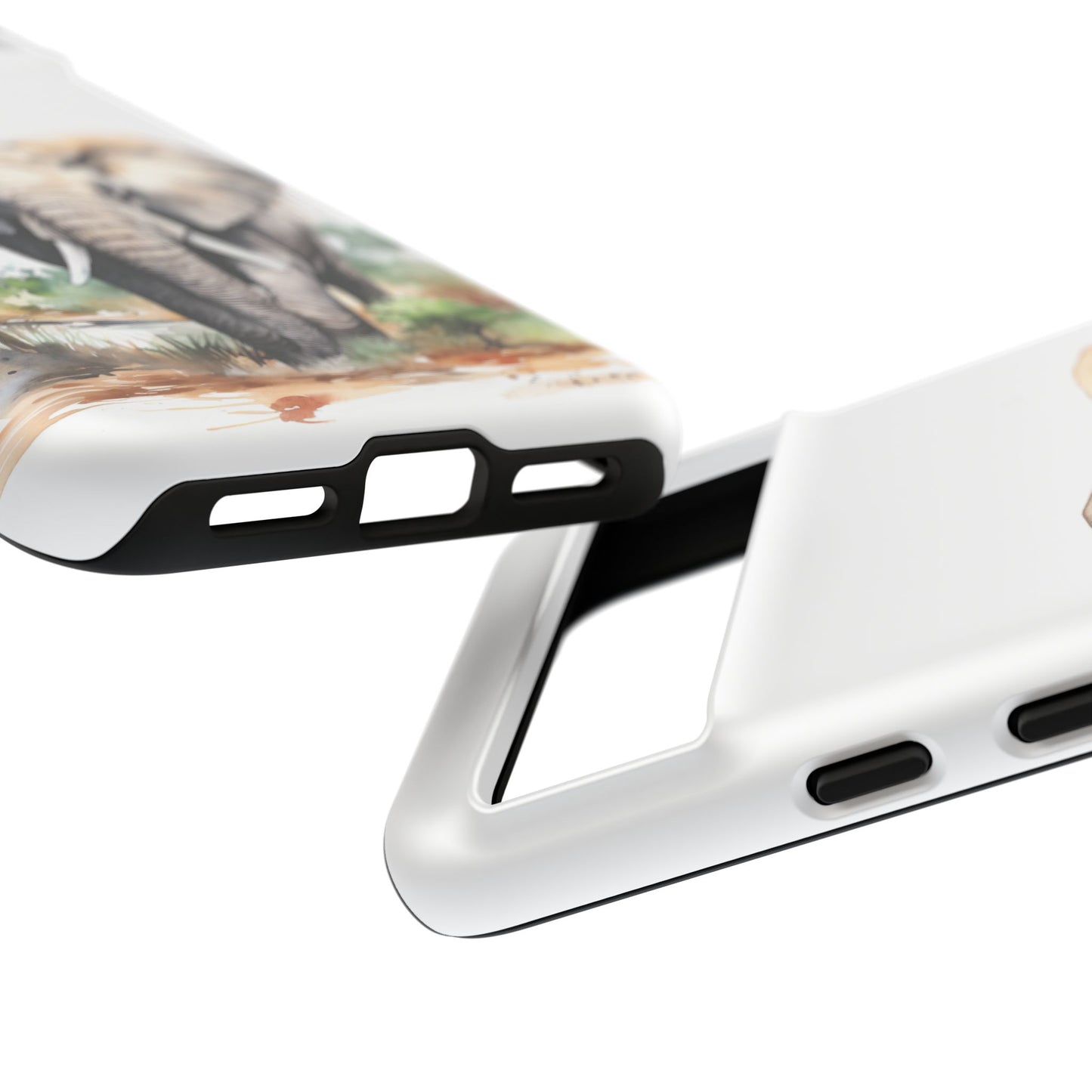 Safari Watercolor Elephant Mobile Cover – Artistic Wildlife Design