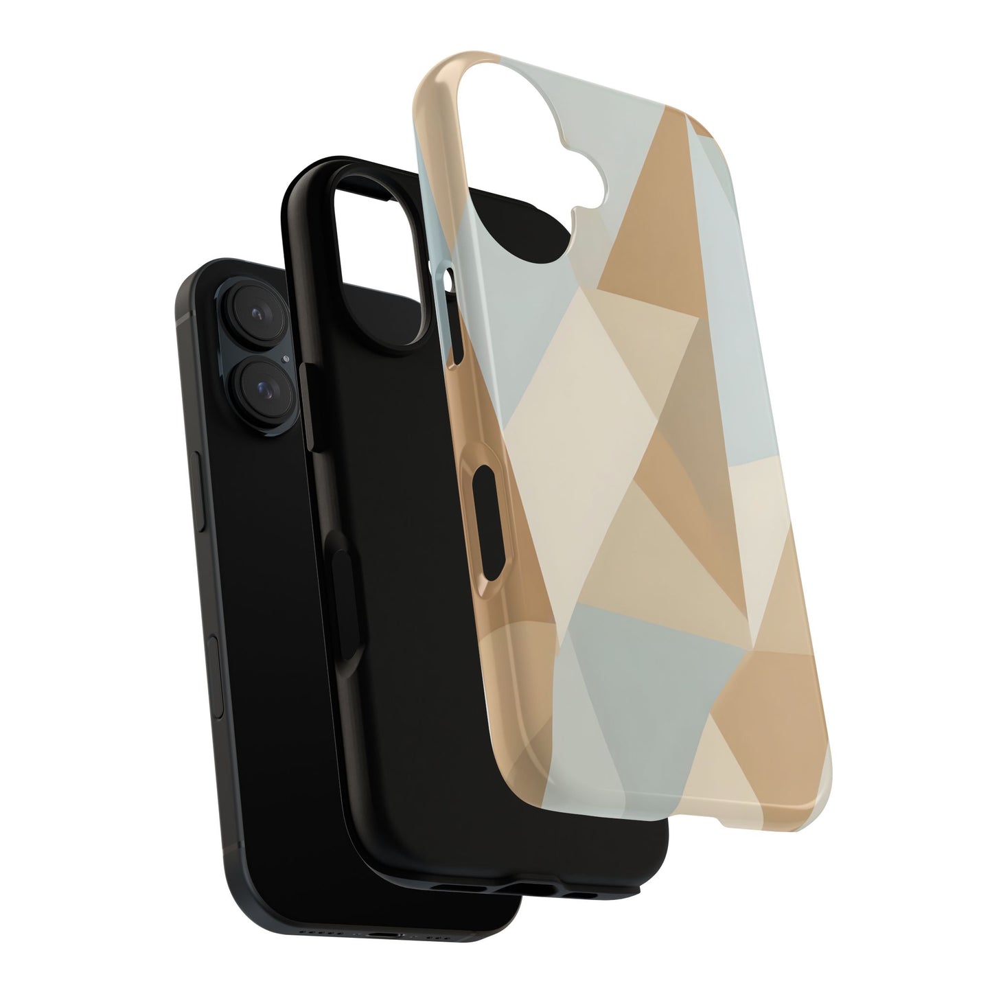 Neutral Geometrical Triangular Abstract Pattern