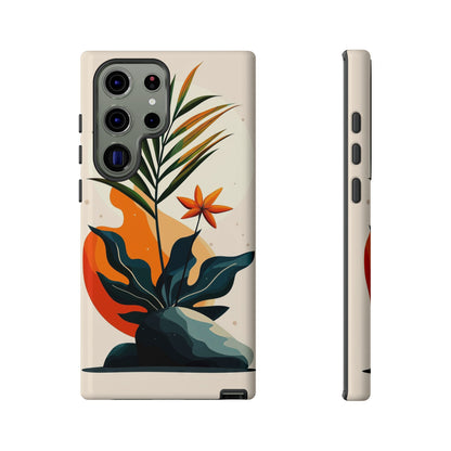 Tropical Bloom – Minimalist Nature Phone Case for iPhone, Samsung & Pixel