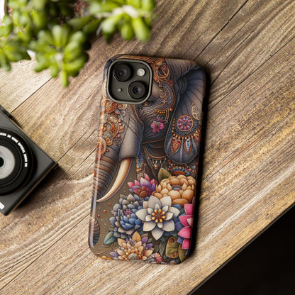 Royal Ornate Elephant Mobile Cover – Luxurious Bohemian Art