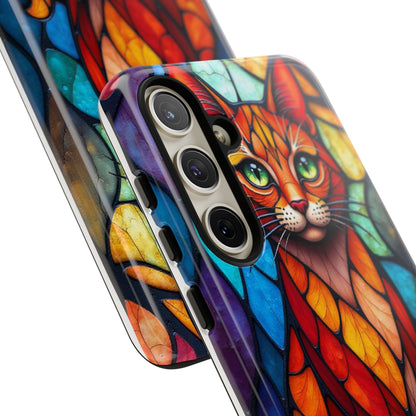 Geometric Cat: Colorful Abstract Portrait