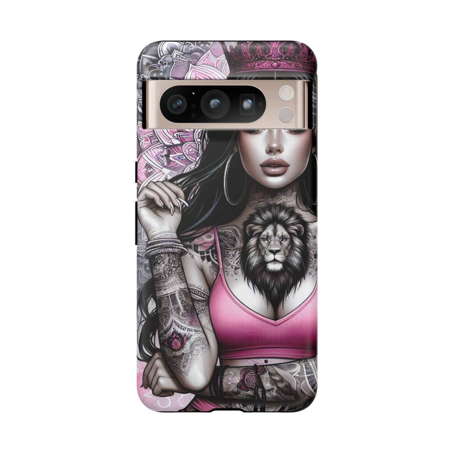 Queen of the Jungle – Regal Tattooed Goddess Mobile Cover