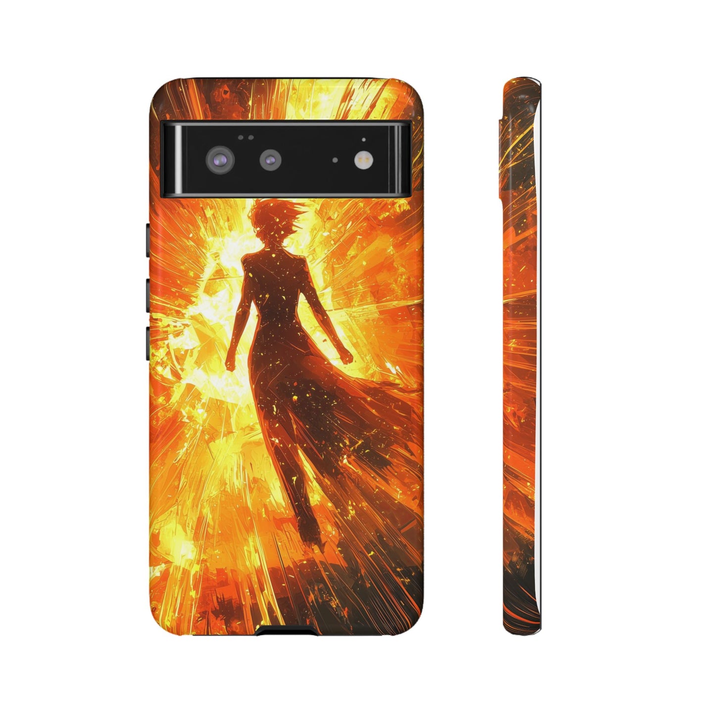 Solar Ascension | Silhouette of Fire Phone Case for iPhone, Samsung & Pixel