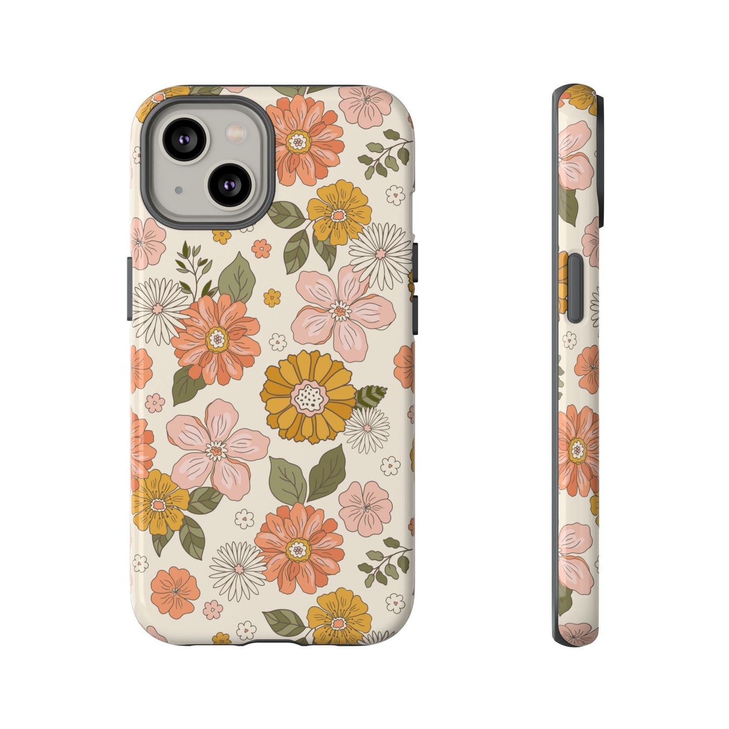 Retro Floral Phone Case - Vintage Aesthetic for iPhone, Samsung & Google Pixel