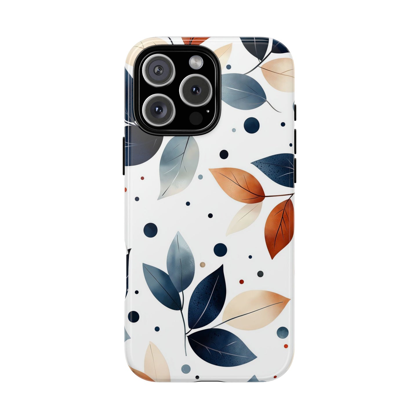 Autumn Breeze Leaf Pattern Phone Case | Elegant Botanical Design for iPhone, Samsung & Google Pixel