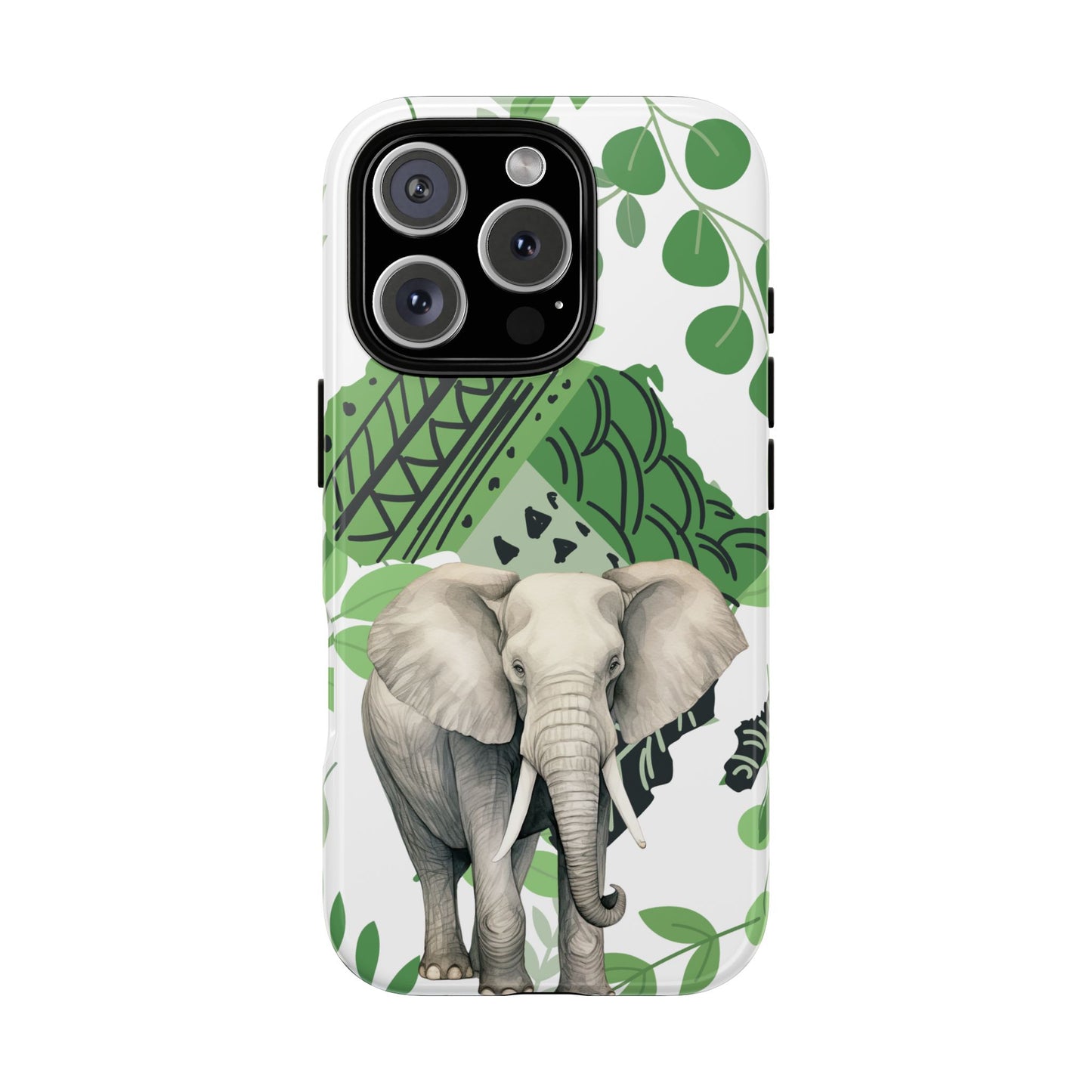 Tropical Elephant Mobile Cover – Nature-Inspired Boho Art