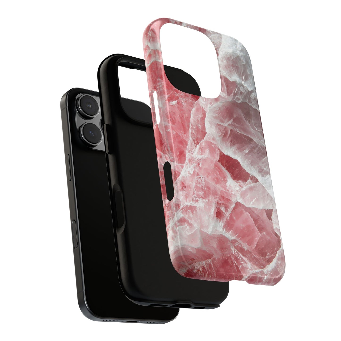 Rose Quartz Crystal Phone Case for iPhone, Samsung & Google Pixel