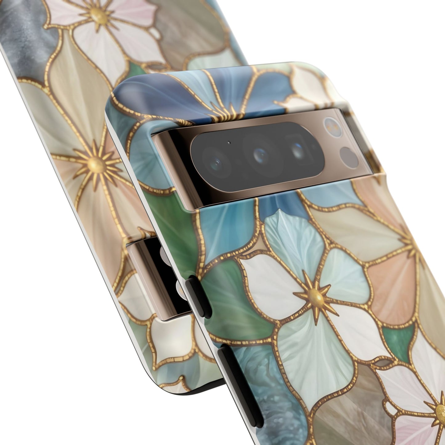 Floral Symphony: Stained Glass Elegance
