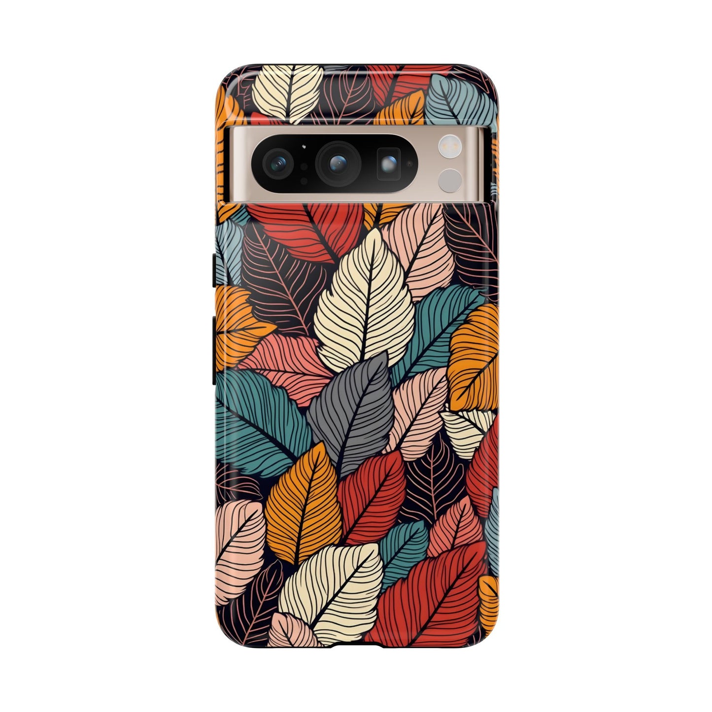 Colorful Abstract Leaves Pattern Design