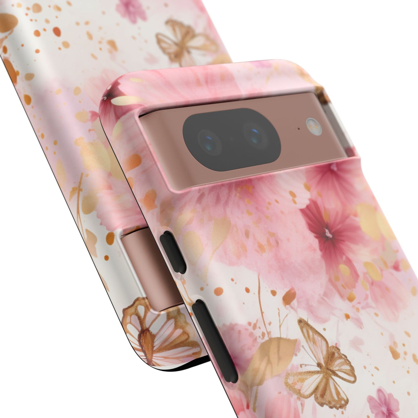 Blush Elegance Floral Mobile Case