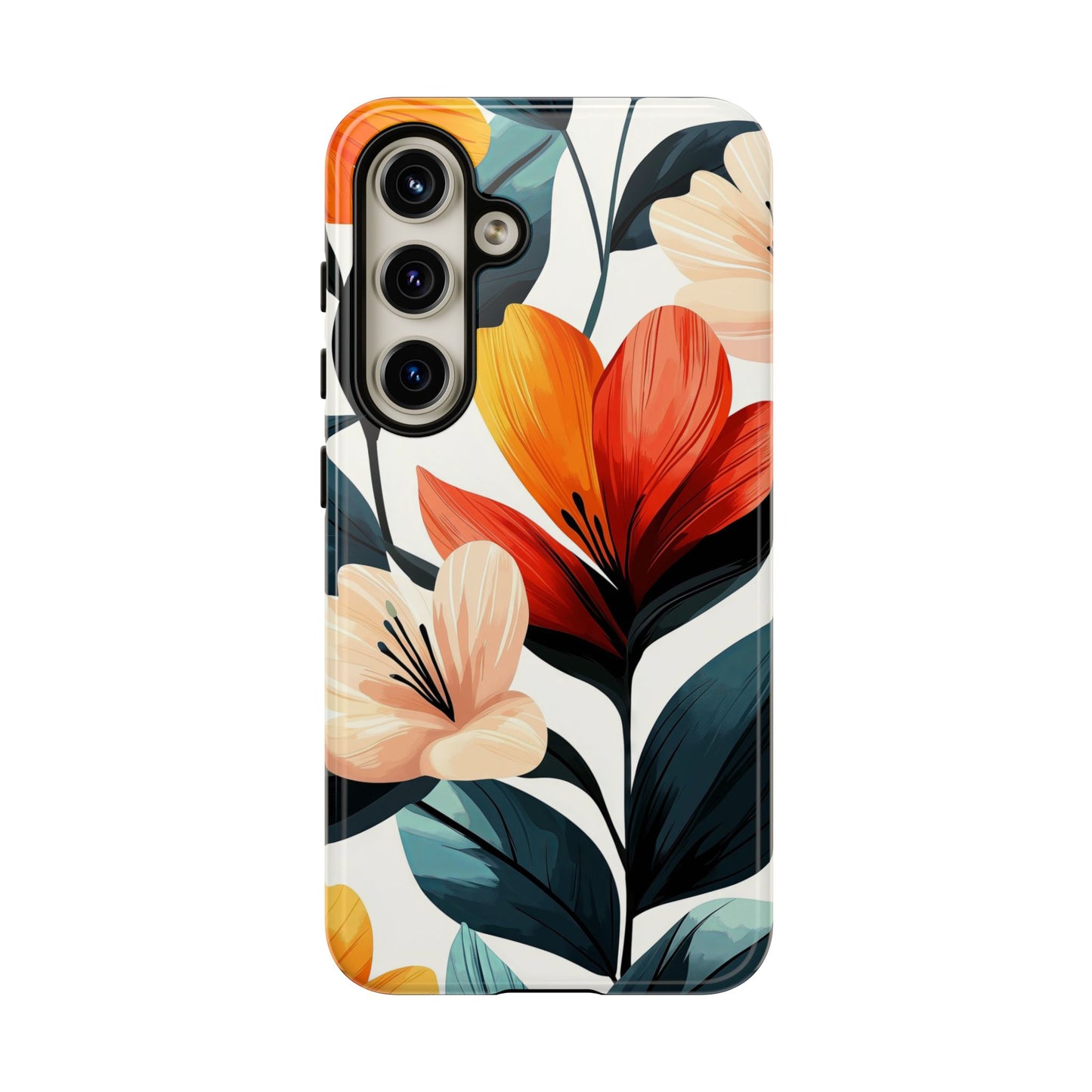 Sunset Garden Floral Case | Vibrant Bloom Design for iPhone, Pixel & Samsung