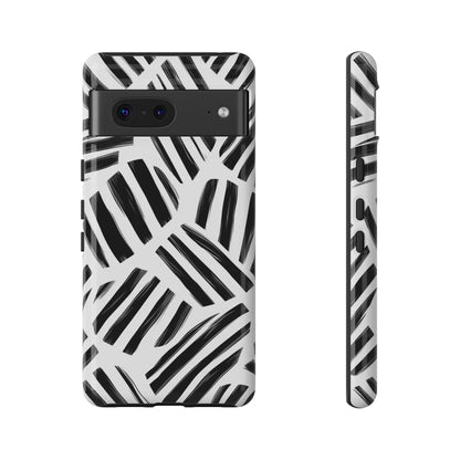 Sleek Noir Striped Phone Case for iPhone, google Pixel & Samsung