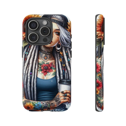 Sunflower Queen – Boho Rebel Tattoo Mobile Cover