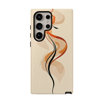 Feminine Flame: Abstract Grace Phone Case for iPhone, Samsung & Pixel