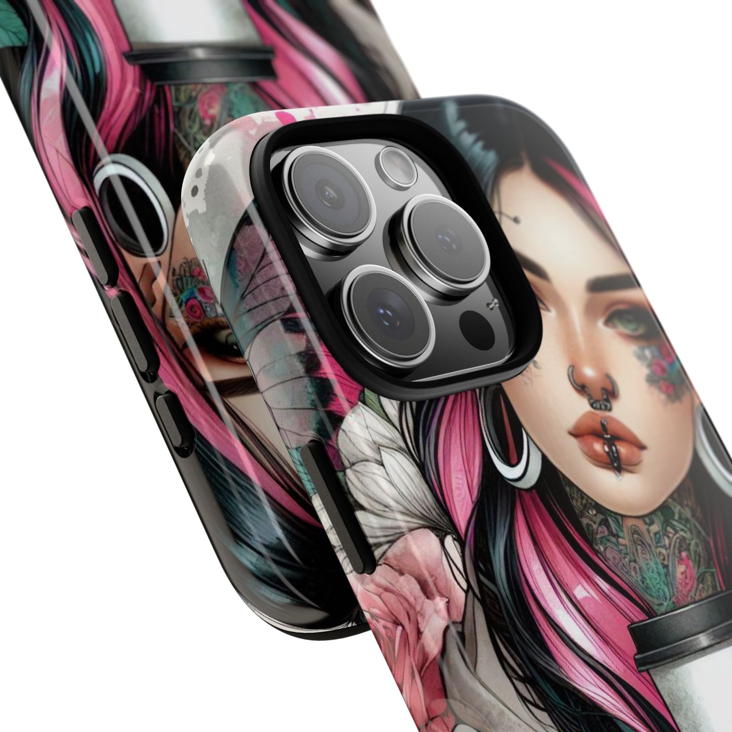 Tattooed Coffee Lover Art Mobile Case