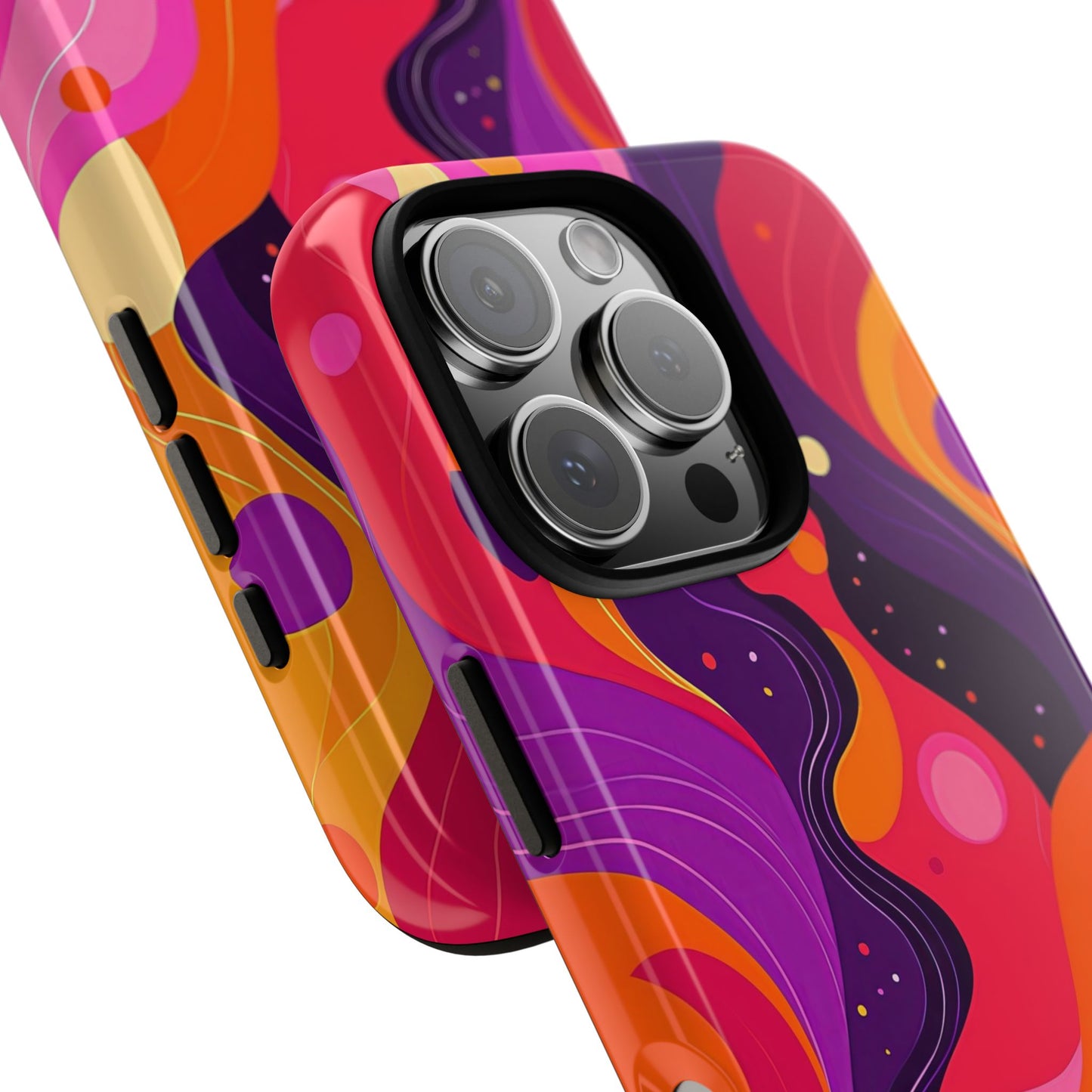 Love Vibes – Retro Abstract Groove Phone Case for iPhone, Google Pixel, Samsung