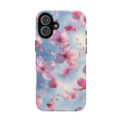Cherry Blossom Drift Watercolor Phone Case for iPhone, google Pixel & Samsung