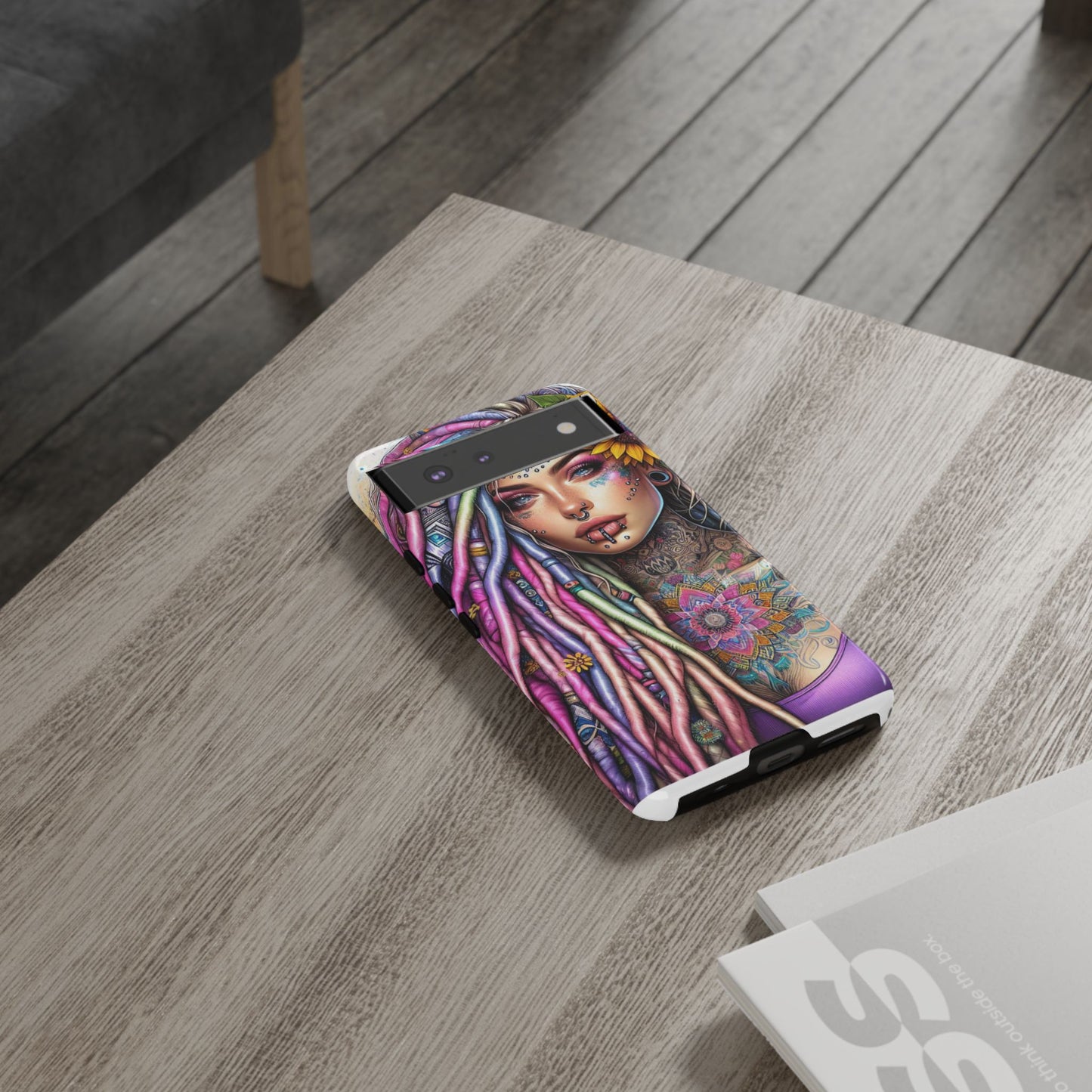 Boho Mandala Goddess – Ethereal Tattoo Art Mobile Cover