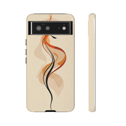 Feminine Flame: Abstract Grace Phone Case for iPhone, Samsung & Pixel