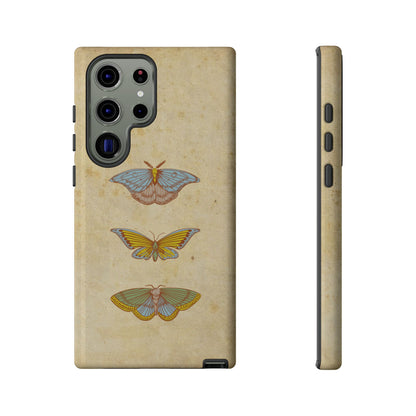 Minimal Vintage Butterfly Phone Case – Aesthetic Beige Background for iPhone, Samsung & Pixel