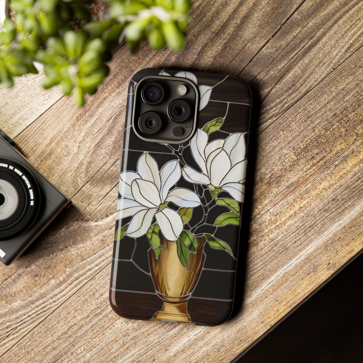 Stained Glass Floral Phone Case