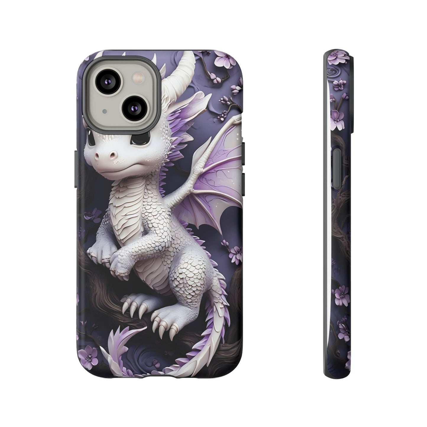Charming Young Dragon on a Branch Phone Case Design